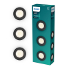 Philips Led inbouwspot | Rond | Zwart | Ø 68 mm | GU10 fitting | IP20 | 3 stuks LPH04059 - 1