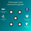 Philips Led inbouwspot | Rond | Zwart | Ø 68 mm | GU10 fitting | IP20 | 5 stuks LPH04060 - 2