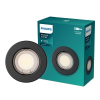 Philips Led inbouwspot | Rond | Zwart | Ø 68 mm | GU10 fitting | IP20 LPH04058