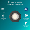 Philips Led inbouwspot | Rond | Zwart | Ø 68 mm | GU10 fitting | IP20 LPH04058 - 2