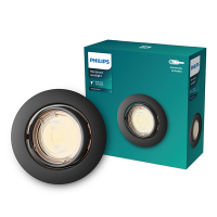 Philips Led inbouwspot | Rond | Zwart | Ø 68 mm | GU10 fitting | IP20 LPH04067