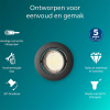 Philips Led inbouwspot | Rond | Zwart | Ø 68 mm | GU10 fitting | IP20 LPH04067 - 2