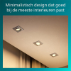 Philips Led inbouwspot | Vierkant | Nikkel | Ø 75 mm | GU10 fitting | IP20 | 3 stuks LPH04075 - 7
