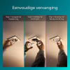 Philips Led inbouwspot | Vierkant | Nikkel | Ø 75 mm | GU10 fitting | IP20 | 3 stuks LPH04075 - 9