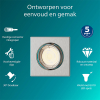 Philips Led inbouwspot | Vierkant | Nikkel | Ø 75 mm | GU10 fitting | IP20 LPH04074 - 2