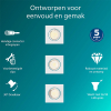 Philips Led inbouwspot | Vierkant | Wit | Ø 75 mm | GU10 fitting | IP20 | 3 stuks LPH04077 - 2