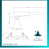 Philips Led inbouwspot | Vierkant | Wit | Ø 75 mm | GU10 fitting | IP20 | 3 stuks LPH04077 - 3