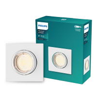 Philips Led inbouwspot | Vierkant | Wit | Ø 75 mm | GU10 fitting | IP20 LPH04076