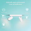 Philips Led opbouwspot | Rond | Idris | IP44 | Wit | 2x GU10 fitting LPH04820 - 2