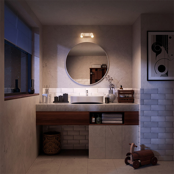 Philips Led opbouwspot | Rond | Idris | IP44 | Wit | 2x GU10 fitting LPH04820 - 8