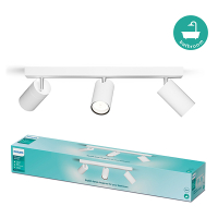 Philips Led opbouwspot | Rond | Idris | IP44 | Wit | 3x GU10 fitting LPH04821