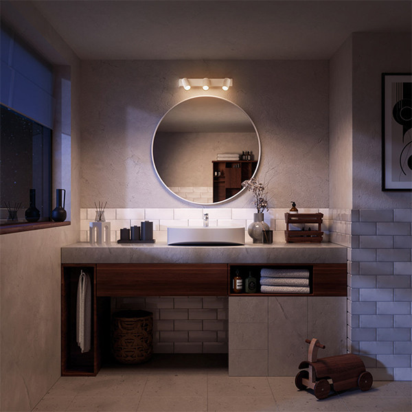 Philips Led opbouwspot | Rond | Idris | IP44 | Wit | 3x GU10 fitting LPH04821 - 8