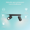 Philips Led opbouwspot | Rond | Idris | IP44 | Zwart | 2x GU10 fitting LPH04818 - 2