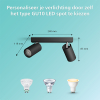 Philips Led opbouwspot | Rond | Idris | IP44 | Zwart | 2x GU10 fitting LPH04818 - 3