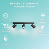 Philips Led opbouwspot | Rond | Idris | IP44 | Zwart | 3x GU10 fitting LPH04819 - 2