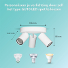 Philips Led opbouwspot | Rond | Idris | Ronde basisplaat | IP44 | Wit | 3x GU10 fitting LPH04822 - 3