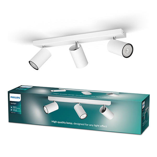 Philips Led opbouwspot | Rond | Kosipo | Wit | 3x GU10 fitting LPH04815 - 1