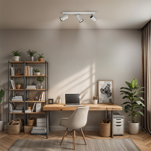 Philips Led opbouwspot | Rond | Kosipo | Wit | 3x GU10 fitting LPH04815 - 6