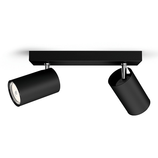 Philips Led opbouwspot | Rond | Kosipo | Zwart | 2x GU10 fitting LPH04777 - 3