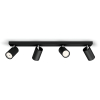 Philips Led opbouwspot | Rond | Kosipo | Zwart | 4x GU10 fitting LPH04779 - 3