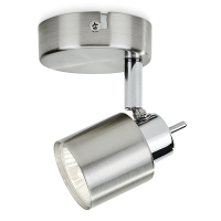 Philips Led opbouwspot | Rond | Meranti | Nikkel | 1x GU10 LPH04760