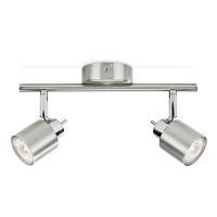 Philips Led opbouwspot | Rond | Meranti | Nikkel | 2x GU10 LPH04761