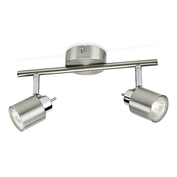 Philips Led opbouwspot | Rond | Meranti | Nikkel | 2x GU10 LPH04761 - 2