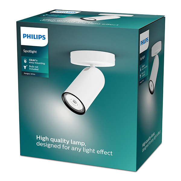 Philips Led opbouwspot | Rond | Pongee | Wit | 1x GU10 fitting LPH04768 - 2