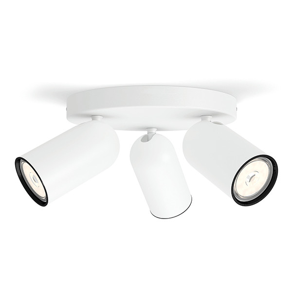 Philips Led opbouwspot | Rond | Pongee | Wit | 3x GU10 fitting LPH04772 - 3