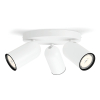Philips Led opbouwspot | Rond | Pongee | Wit | 3x GU10 fitting LPH04772 - 3