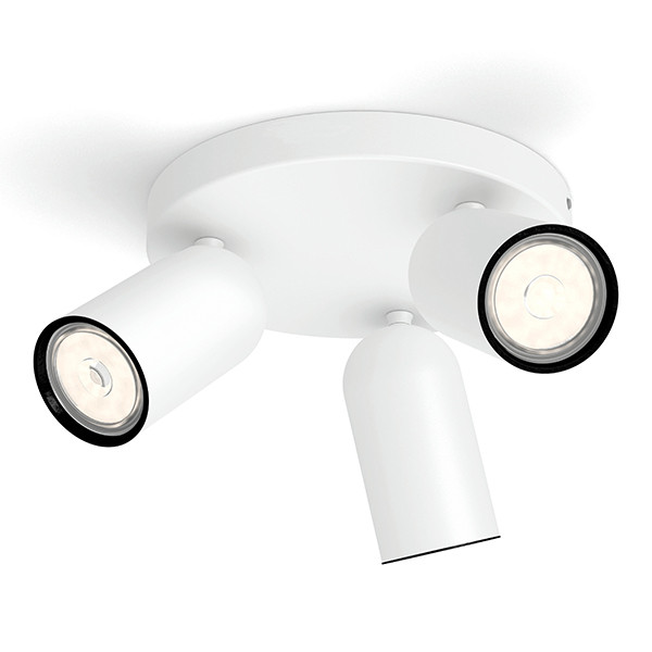 Philips Led opbouwspot | Rond | Pongee | Wit | 3x GU10 fitting LPH04772 - 4