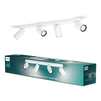 Philips Led opbouwspot | Rond | Pongee | Wit | 4x GU10 fitting LPH04774