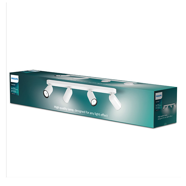 Philips Led opbouwspot | Rond | Pongee | Wit | 4x GU10 fitting LPH04774 - 2