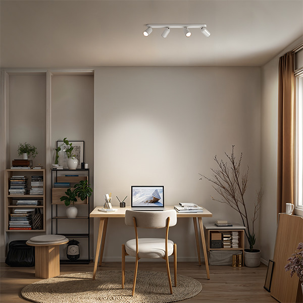 Philips Led opbouwspot | Rond | Pongee | Wit | 4x GU10 fitting LPH04774 - 7