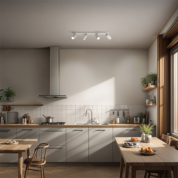 Philips Led opbouwspot | Rond | Pongee | Wit | 4x GU10 fitting LPH04774 - 8