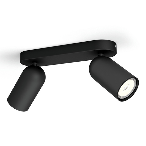 Philips Led opbouwspot | Rond | Pongee | Zwart | 2x GU10 fitting LPH04771 - 4