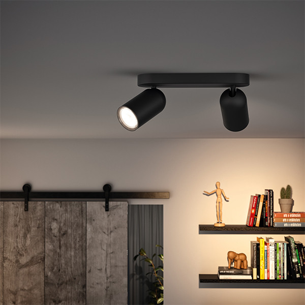 Philips Led opbouwspot | Rond | Pongee | Zwart | 2x GU10 fitting LPH04771 - 5