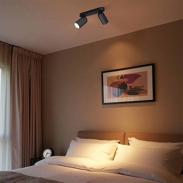 Philips Led opbouwspot | Rond | Pongee | Zwart | 2x GU10 fitting LPH04771 - 6