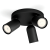 Philips Led opbouwspot | Rond | Pongee | Zwart | 3x GU10 fitting LPH04773 - 4