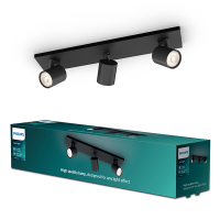Philips Led opbouwspot | Rond | Runner | Zwart | 3x GU10 fitting LPH04817