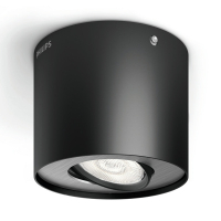 Philips Led opbouwspot | Rond | myLiving Phase | Zwart | 4.5W  LPH02164