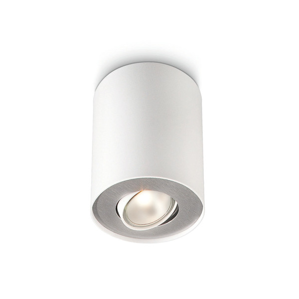 Philips Led opbouwspot | Rond | myLiving Pillar | Wit | GU10 fitting | Ø 120mm  LPH02171 - 1