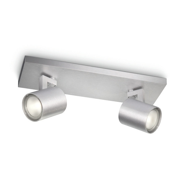 Philips Led opbouwspot | Rond | myLiving Runner | Aluminium | 2x GU10 fitting  LPH02175 - 1