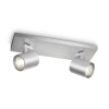 Philips Led opbouwspot | Rond | myLiving Runner | Aluminium | 2x GU10 fitting