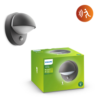 Philips MyGarden wandlamp met sensor | June | IP44 | 12W | E27 fitting | Antraciet LPH04811