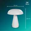 Philips Mycena LED tafellamp | 3000K | Wit | Dimbaar | 2W LPH05068 - 8