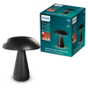 Philips Mycena LED tafellamp | 3000K | Zwart | Dimbaar | 2W LPH05067 - 1