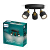 Philips Niall plafondspot | 3x GU10 | Ronde basisplaat | Zwart/Goud  LPH03774 - 1