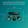 Philips Niall plafondspot | 3x GU10 | Ronde basisplaat | Zwart/Goud  LPH03774 - 2