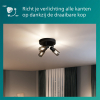 Philips Palms plafondspot | 3x E14 | Rode basisplaat | Rookglas  LPH03754 - 6